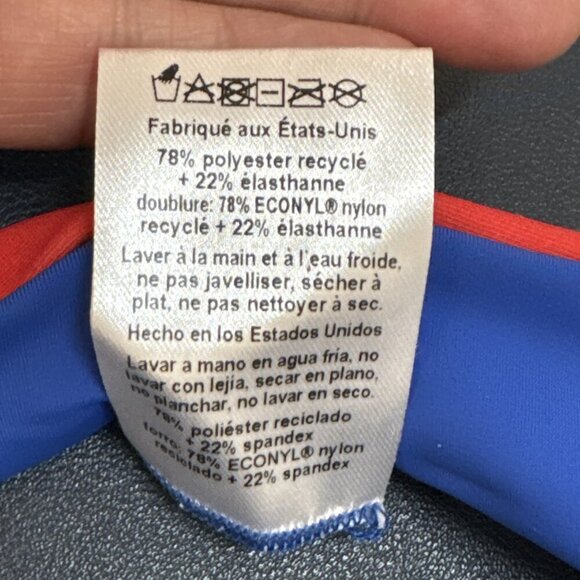 Mara Hoffman XS ZOA Crimson Colorblock Swim Bottom UPF 50+ Red‎ Multi NWT 9292 - Picture 9 of 15